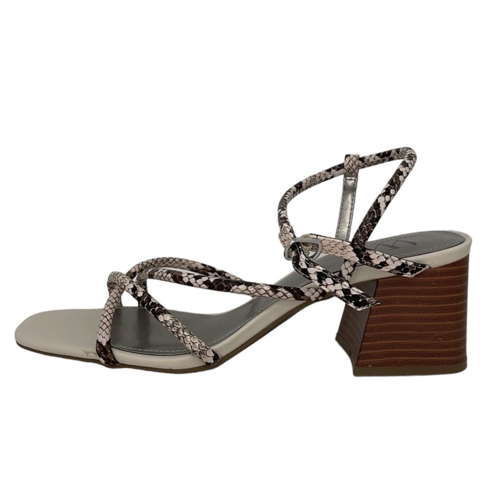 Worthington Sandals Open Toes Python Print Strapp… - image 2